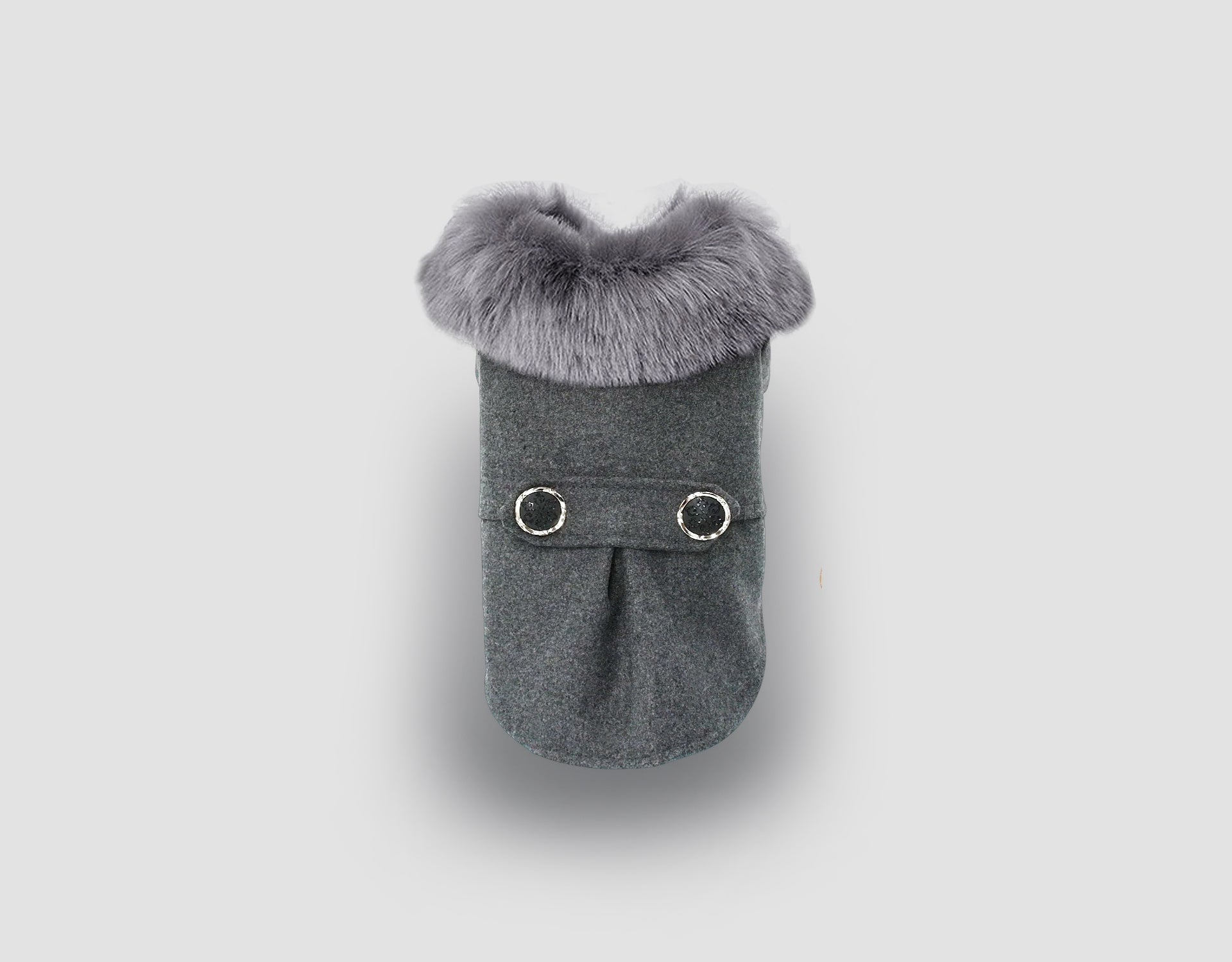 sheller pocket fur cocoon coat グレー IMG-2341.png?v=1733075634